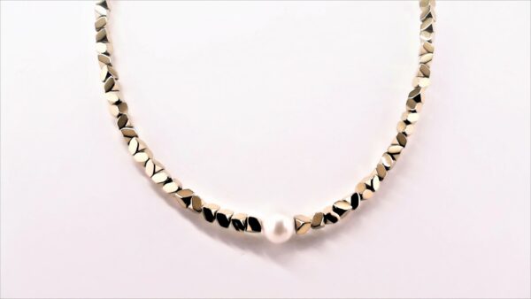 Collier mit Perle Stahl