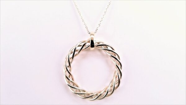 Collier mit Behang 375 tricolor Gold