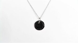 Collier mit Behang Gravurplatte 925 Ag rhodiniert