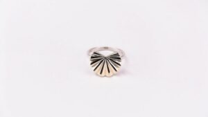 Damenring ohne Stein 925 AG bic. gelb/weiss