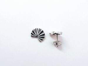 Ohrstecker ohne Stein 925 Ag rhodiniert