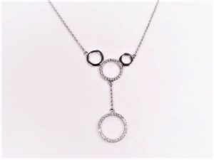 Collier mit Behang 925 Ag rhodiniert