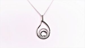 Collier mit Behang 925 Ag rhodiniert