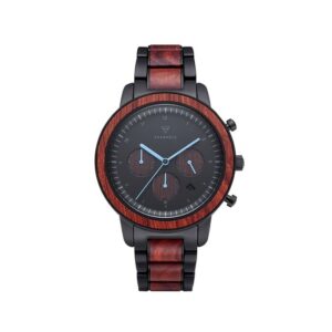 Herrenuhr analog Maximilian Black Rosewood Edelstahl/Holz