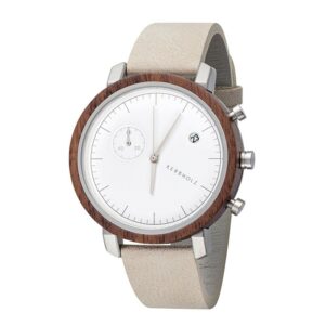 Herrenuhr analog Franz Walnut Rock Edelstahl/Holz