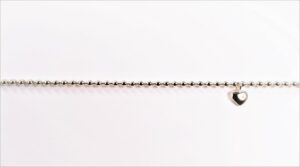 Armband Herz 925 AG gelb vergoldet