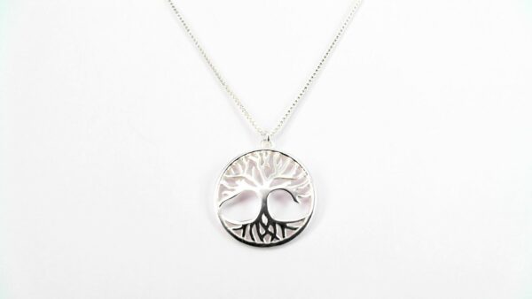 Collier mit Behang Kreuz 925 Ag rhodiniert – Bild 2