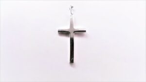 Anhänger-Kreuz 925 Ag rhodiniert