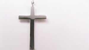 Anhänger-Kreuz 925 Ag rhodiniert