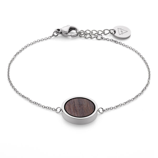 Armband Edelstahl/Holz – Bild 2