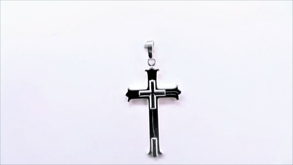Anhänger-Kreuz 925 Ag rhodiniert