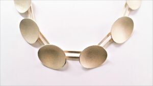 Collier ohne Stein 925 AG gelb vergoldet