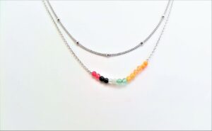 Collier Mehrsteiner 925 Ag