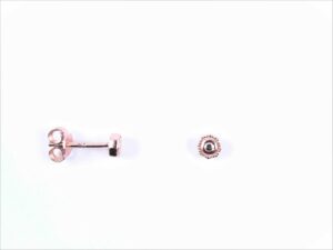 Ohrstecker ohne Stein 925 Ag Rosé vergoldet