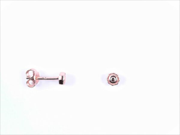 Ohrstecker ohne Stein 925 Ag Rosé vergoldet