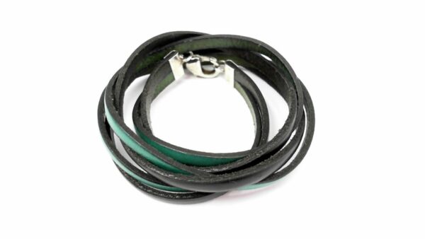 Lederarmband 925 Ag