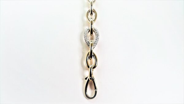 Armband 925 AG bic. gelb/weiss