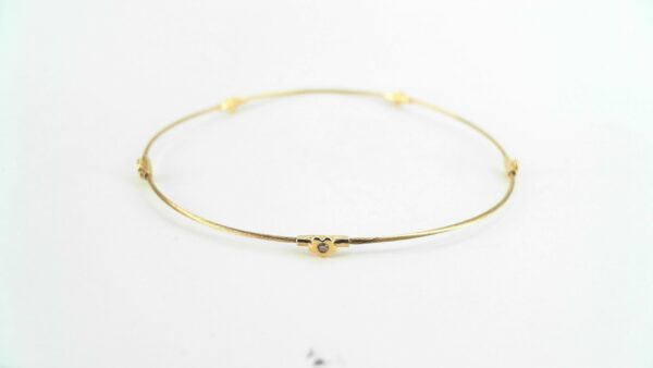 Armreif Herz Blume 750 GG