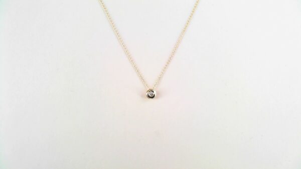 Collier Solitär 585 Roségold