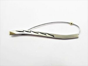 Brosche Stahl/Gold