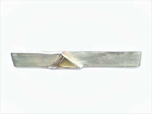 Brosche 925 AG bic. gelb/weiss