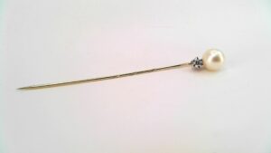 Krawattenschmuck 585 GG