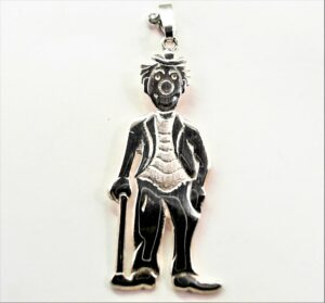 Anhänger ohne Stein Clown 925 Ag
