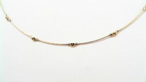 Collier Mehrsteiner Blume 750 GG