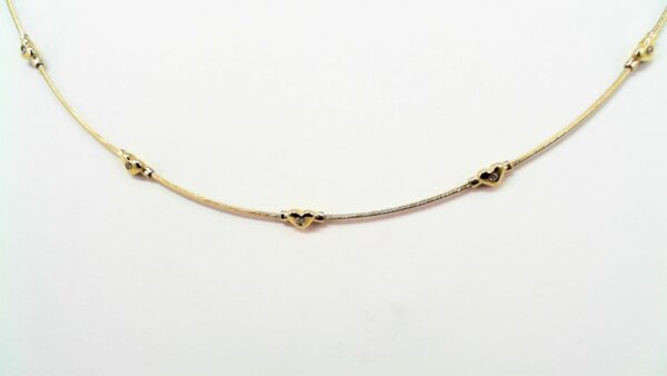 Collier Mehrsteiner Herz 750 GG