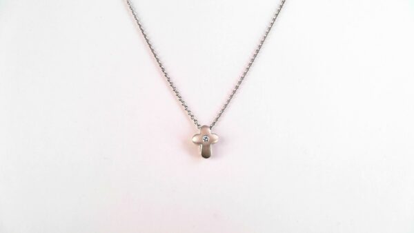 Collier mit Behang Kreuz 585 WG