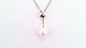 Collier mit Perle 585 GG