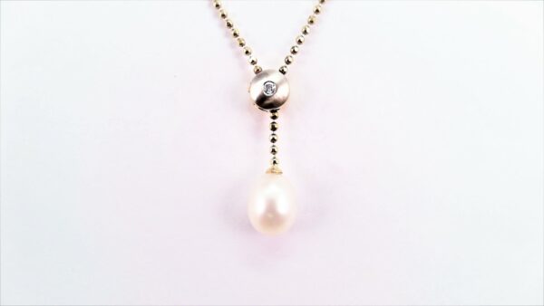 Collier mit Perle 585 GG