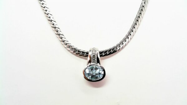 Collier mit Behang Anhängerclip 585 WG
