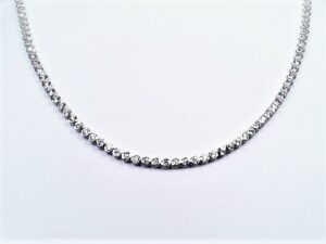 Collier Mehrsteiner Hochzeitsschmuck 925 Ag