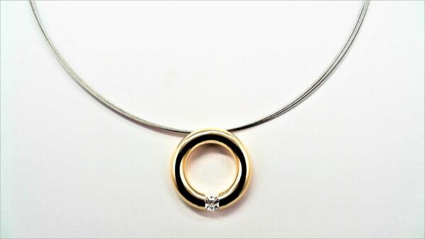 Collier mit Behang Stahl