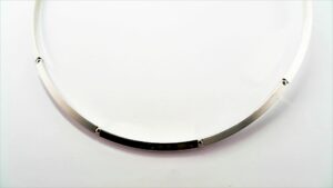 Collier ohne Stein 925 Ag rhodiniert