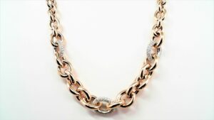 Collier Mehrsteiner 925 AG bic. rosé/weiss