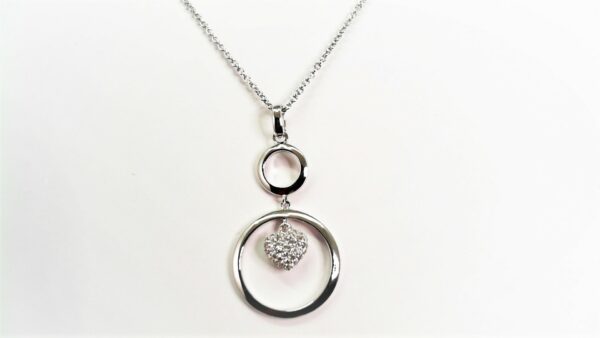 Collier mit Behang 925 Ag rhodiniert