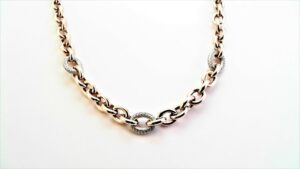 Collier Mehrsteiner 925 AG bic. rosé/weiss