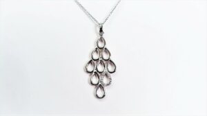 Collier mit Behang 925 Ag rhodiniert