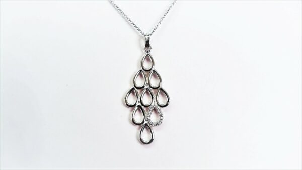 Collier mit Behang 925 Ag rhodiniert