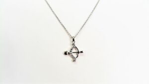 Collier mit Behang 925 Ag rhodiniert