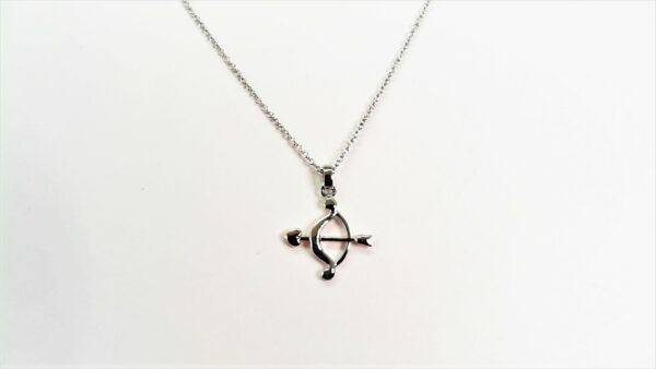 Collier mit Behang 925 AG bic. rosé/weiss