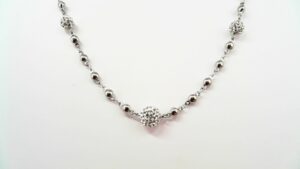 Collier Mehrsteiner Stahl
