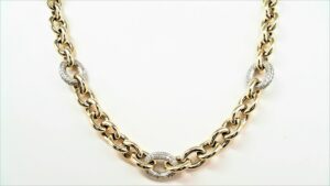 Collier Mehrsteiner 925 AG bic. gelb/weiss