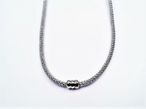 Collier ohne Stein 925 AG tric. rot gelb weiss