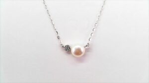 Collier mit Perle 333 GG