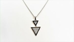 Collier mit Behang 925 Ag rhodiniert