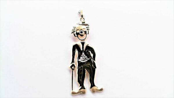 Anhänger Symbole Clown 925 AG gelb vergoldet