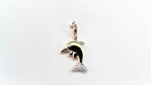 Charms Delfin 585 GG/Rhodiniert